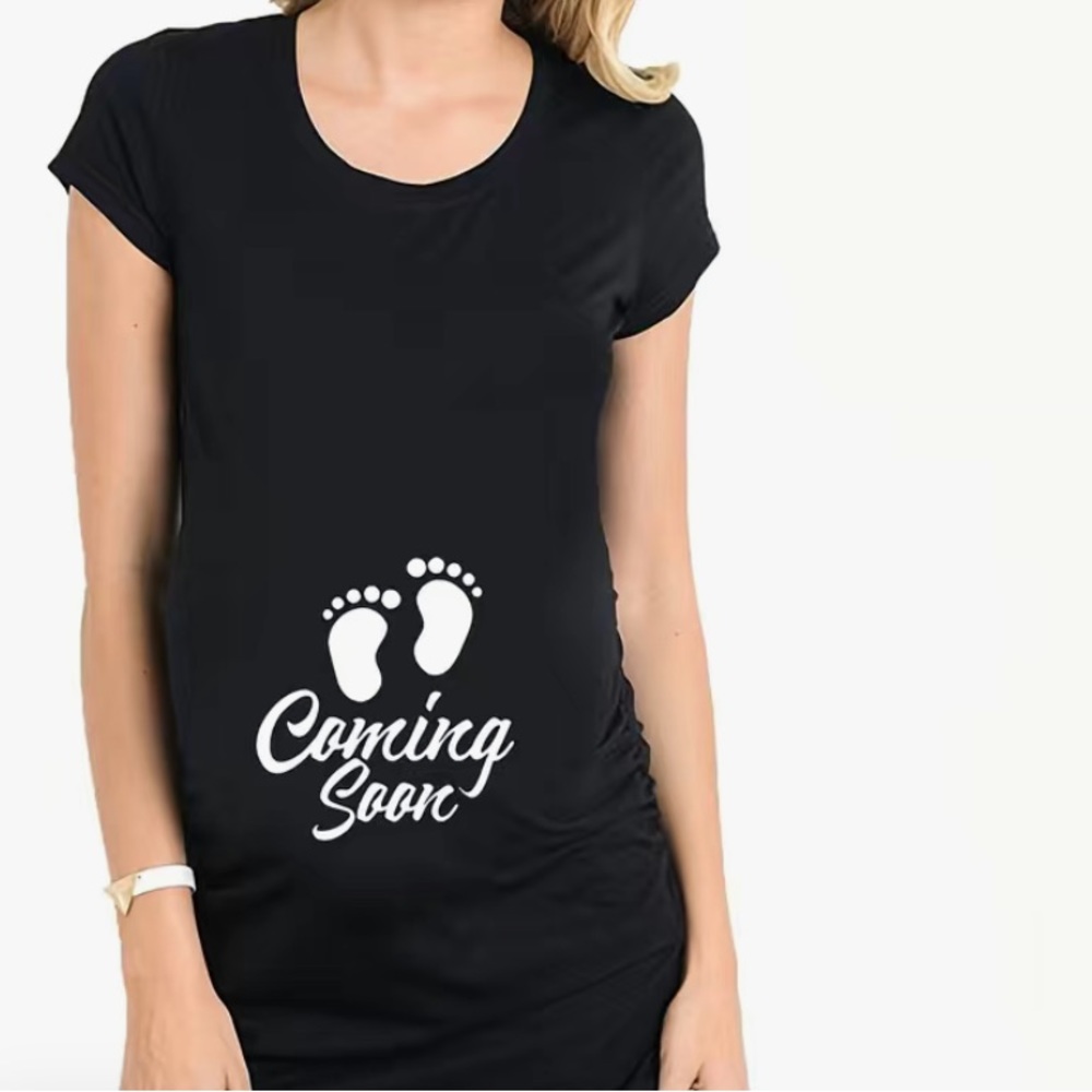 Expecting moms XXL XL AND L short sleeve tees NWT